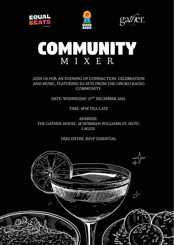 Equal Beats After Party: Community Mixer at Gather House, Lagos
