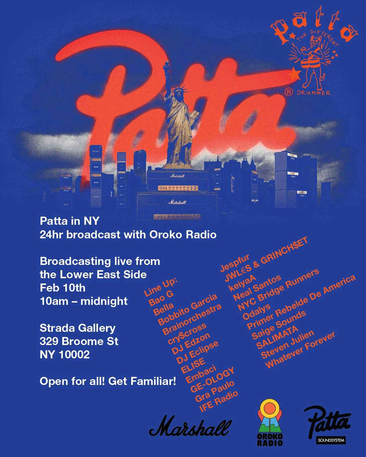 Patta In NY: Radio Pop-Up Live From the LES
